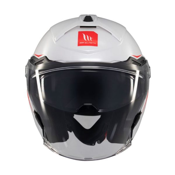 Casco MT COSMO SV SOLID A0 BLANCO BRILLO