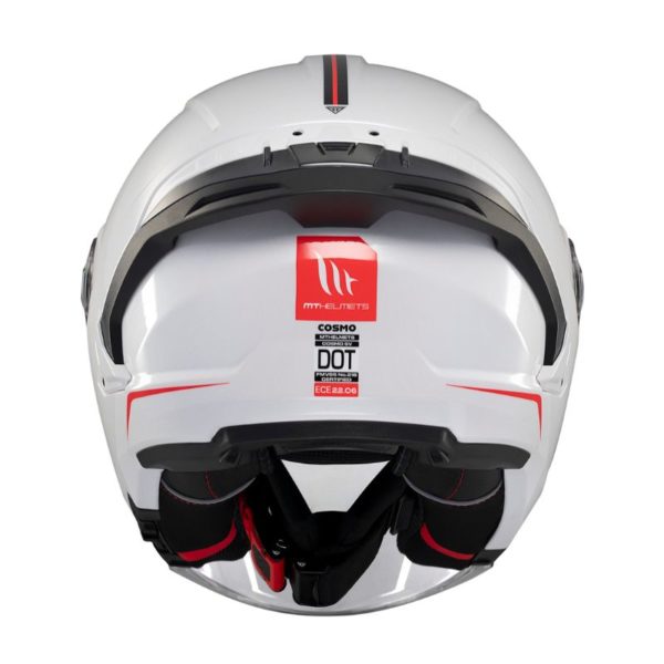 Casco MT COSMO SV SOLID A0 BLANCO BRILLO