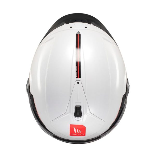 Casco MT COSMO SV SOLID A0 BLANCO BRILLO