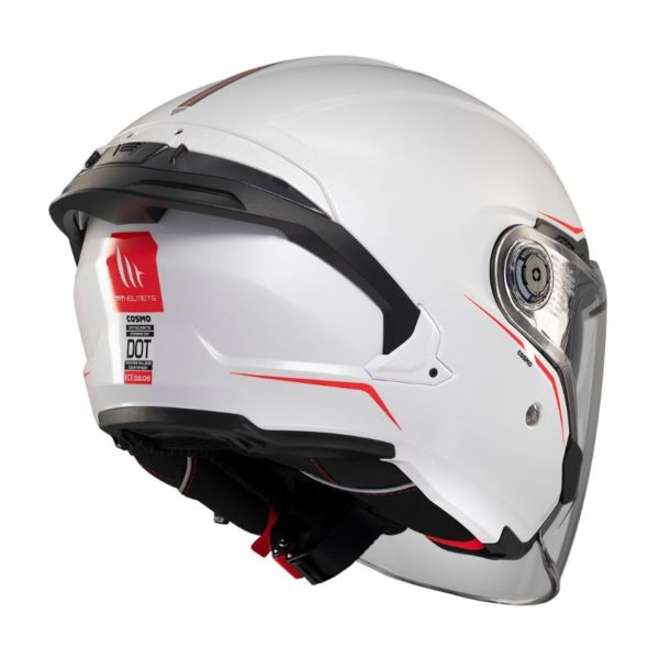 Casco MT COSMO SV SOLID A0 BLANCO BRILLO