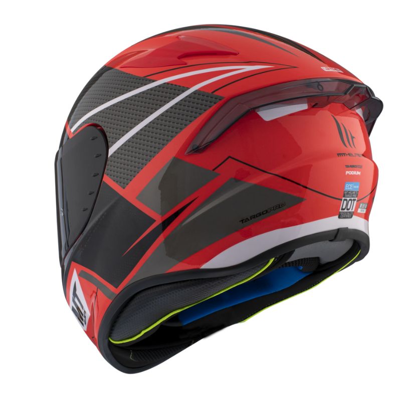 Casco MT FF106PRO TARGO PRO PODIUM D5 GLOSS RED - Motos Cano Sport