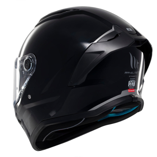 Casco MT STINGER 2 SOLID A11 NEGRO BRILLO