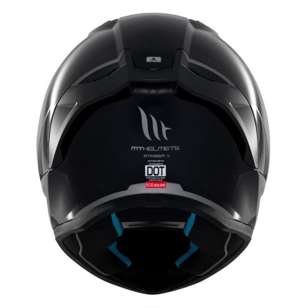 Casco MT STINGER 2 SOLID A11 NEGRO BRILLO
