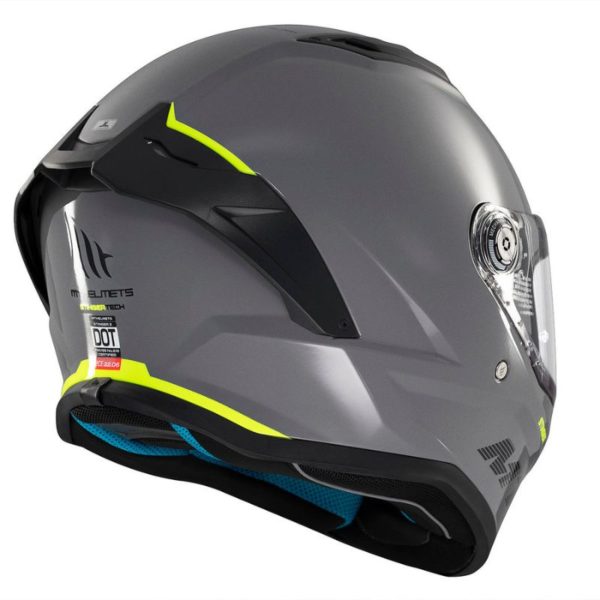 Casco MT STINGER 2 SOLID A12 GRIS BRILLO