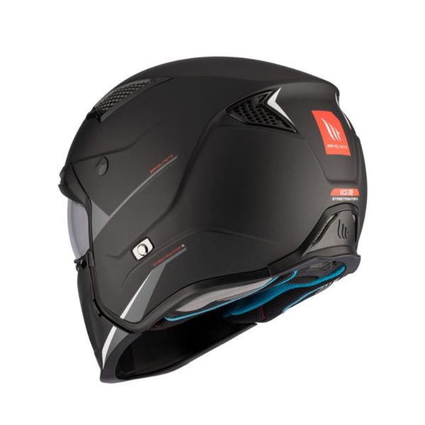 CASCO MT STREETFIGHTER SV S SOLID A1 NEGRO MATE