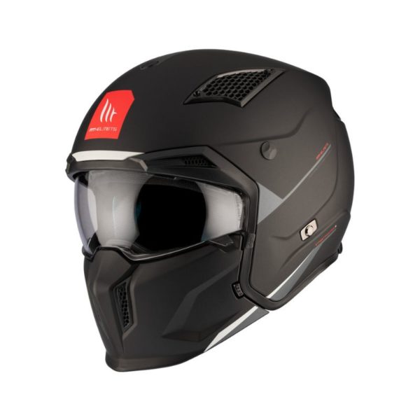 CASCO MT STREETFIGHTER SV S SOLID A1 NEGRO MATE