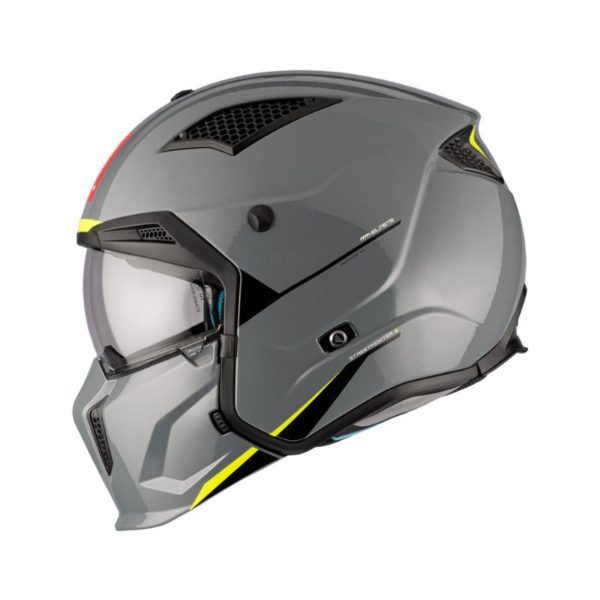 CASCO MT STREETFIGHTER SV S SOLID A22 GRIS BRILLO