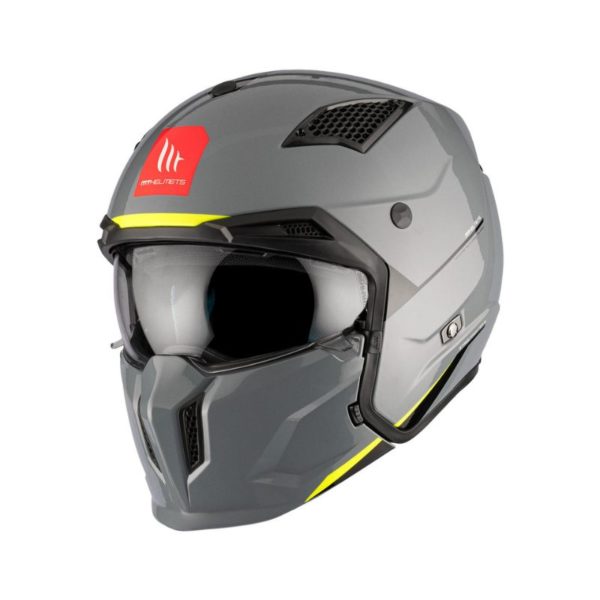 CASCO MT STREETFIGHTER SV S SOLID A22 GRIS BRILLO