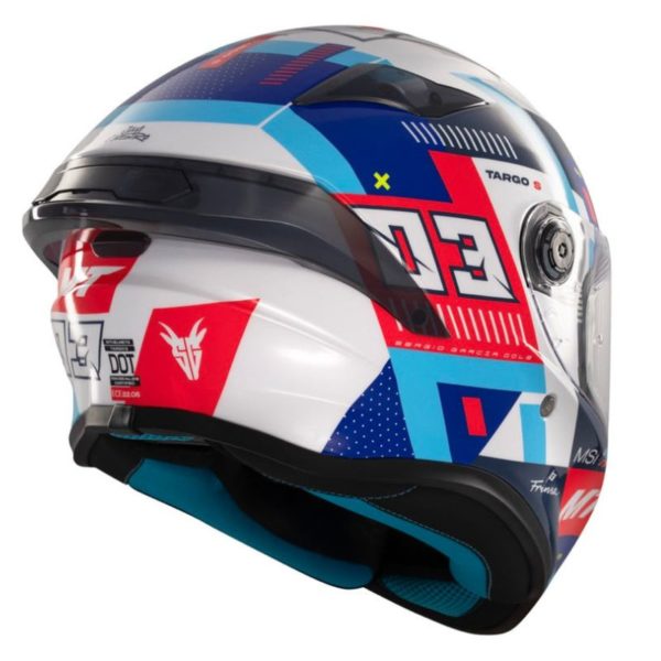 Casco MT TARGO S SERGIO GARCIA 2024 D7 BRILLO