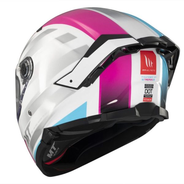 Casco MT THUNDER 4 SV TREADS C8 BRILLO