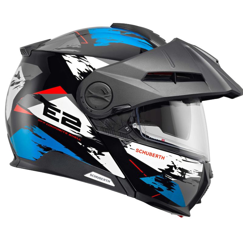 Casco Schuberth E2 TRAIL AZUL BRILLO
