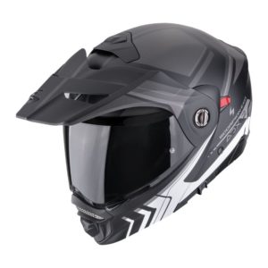 Casco Scorpion ADX-2  LEWIS Matt Black Silver