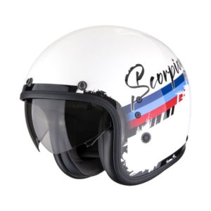 Casco Scorpion BELFAST EVO ADONIS White Red Blue