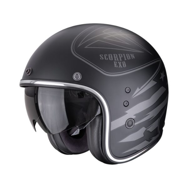 Casco Scorpion DAWG Negro-Plata Mate