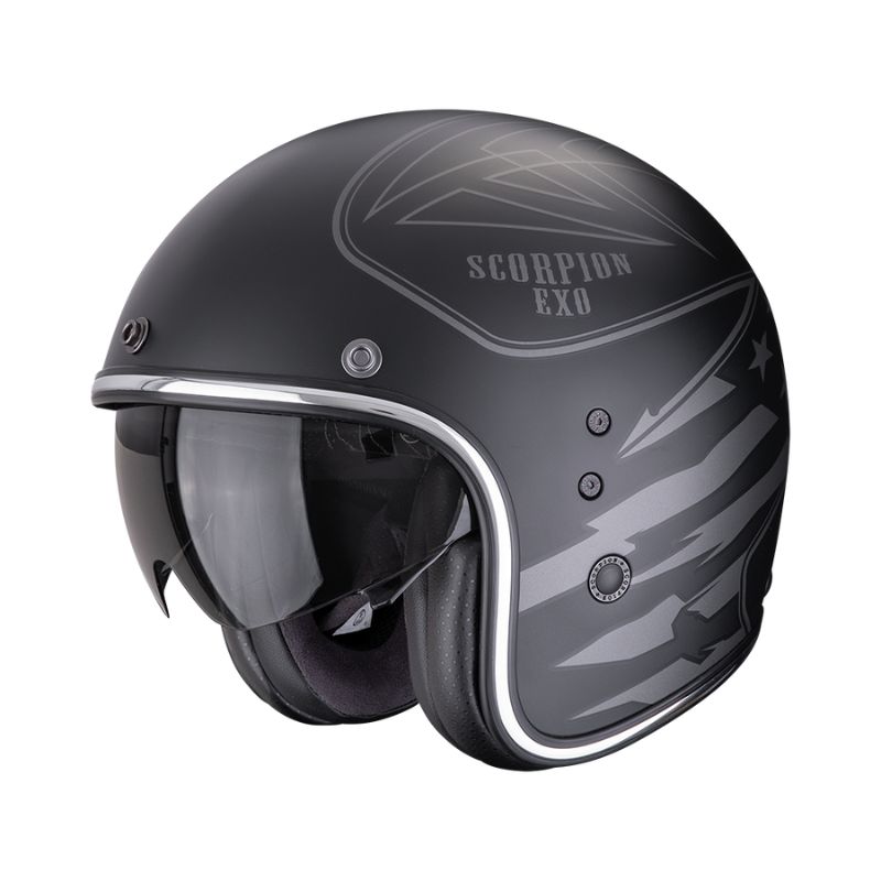 Casco Scorpion DAWG Negro-Plata Mate