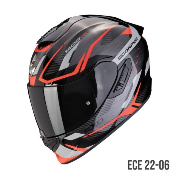 Casco Scorpion EXO-1400 EVO II AIR ACCORD Gris-Rojo