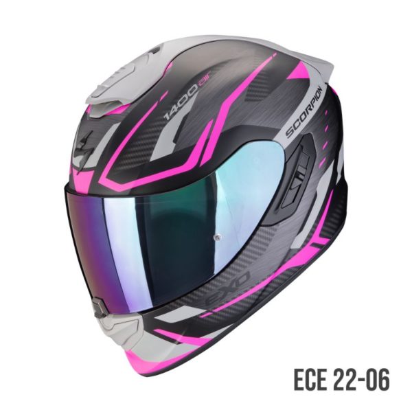 Casco Scorpion EXO-1400 EVO II AIR ACCORD Negro mate-Rosa