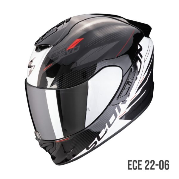 Casco Scorpion EXO-1400 EVO II AIR LUMA Negro-Blanco