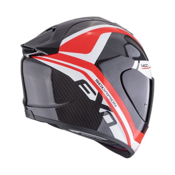 Casco Scorpion EXO-1400 EVO II CARBON AIR ENKO Black Red White