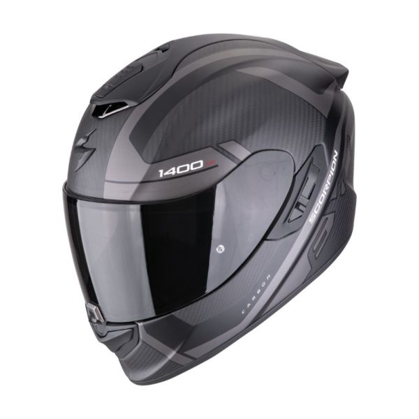 Casco Scorpion EXO-1400 EVO II CARBON AIR ENKO Matt Black Silver