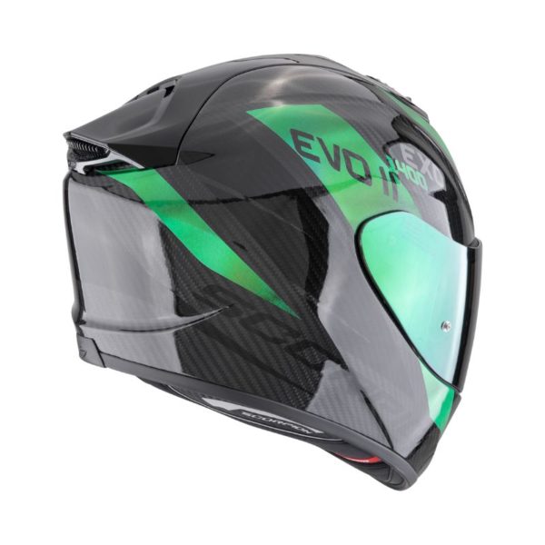 Casco Scorpion EXO-1400 EVO II CARBON AIR PLATTED Black Green