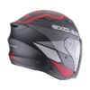 Casco Scorpion EXO-230 BAND Matt black red silver - Imagen 3