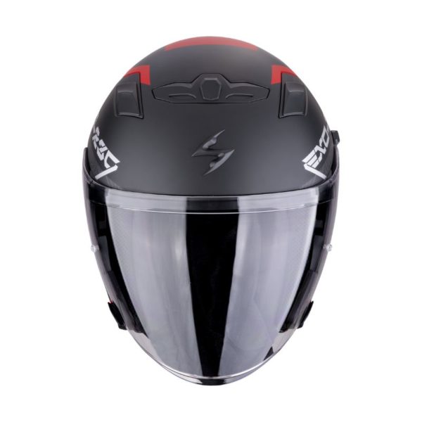 Casco Scorpion EXO-230 BAND Matt black red silver