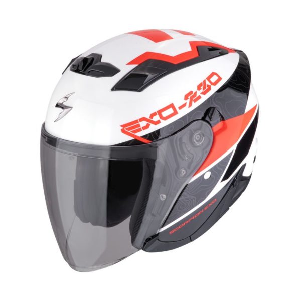 Casco Scorpion EXO-230 BAND White black red