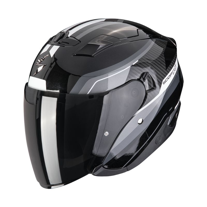 Casco Scorpion EXO-230 HIPE Negro-Plata
