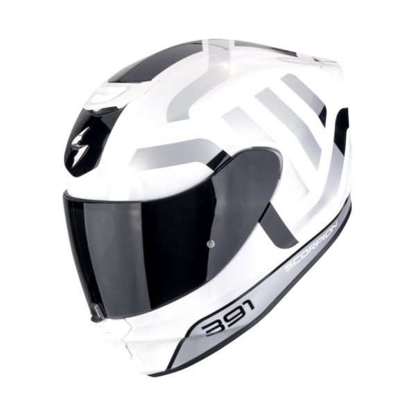 Casco Scorpion EXO-391 AROK White Black Silver