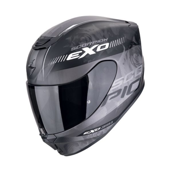 Casco Scorpion EXO-391 AVA Matt Black Silver