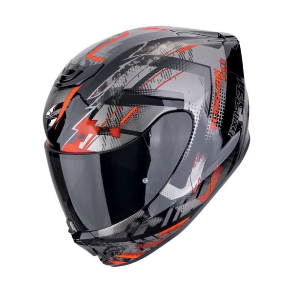 Casco Scorpion EXO-391 CLUTTER black red