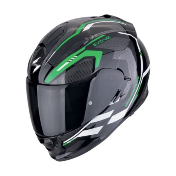 Casco Scorpion EXO-491 KRIPTA Black-Green-White