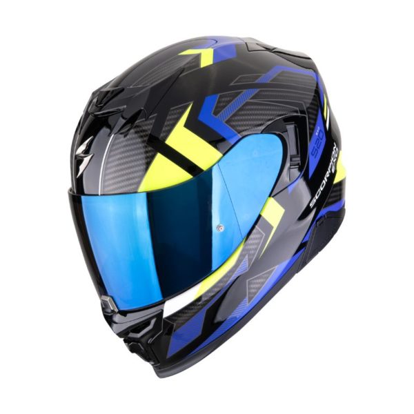 Casco Scorpion EXO-520 EVO AIR SENSUS Black Blue Neon Yellow