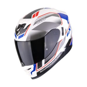 Casco Scorpion EXO-520 EVO AIR LENA Pearl White Blue