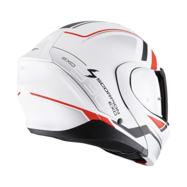 Casco Scorpion EXO-930 EVO ARDENS Matt White Black Red