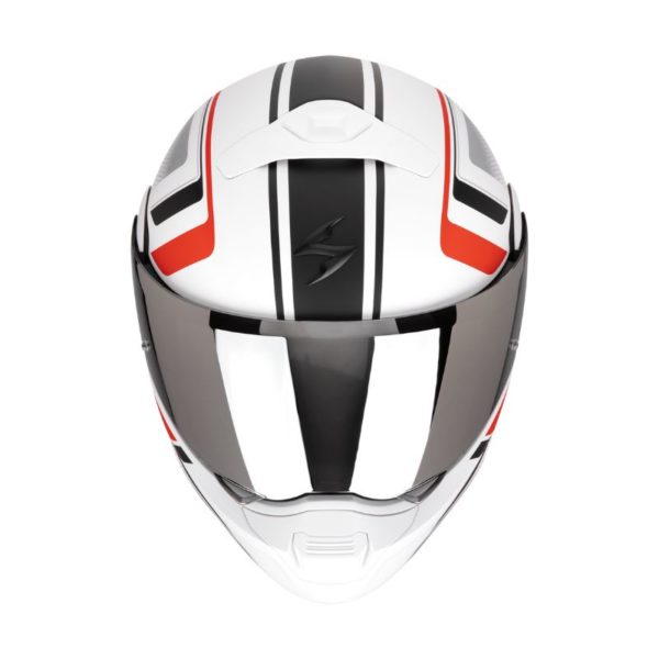 Casco Scorpion EXO-930 EVO ARDENS Matt White Black Red