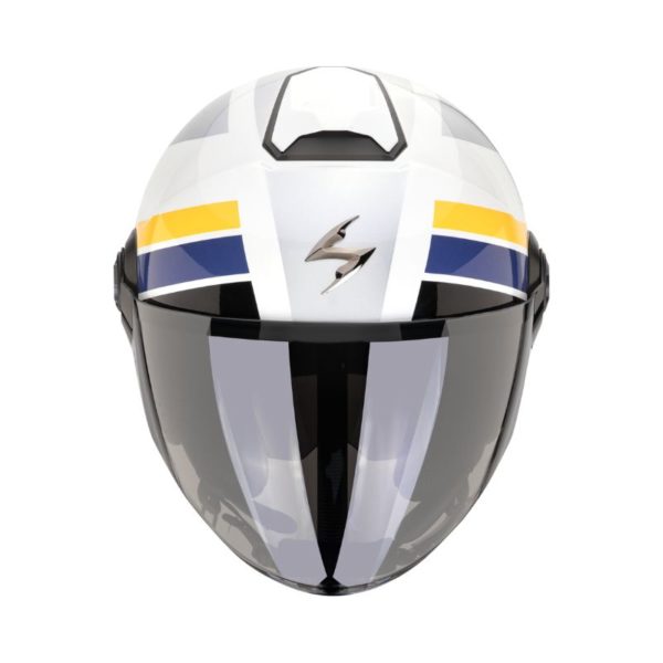 Casco Scorpion EXO-CITY II BLUR White Silver Yellow