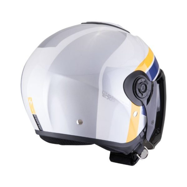 Casco Scorpion EXO-CITY II BLUR White Silver Yellow