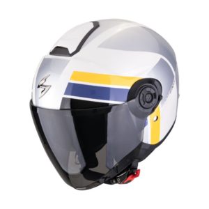 Casco Scorpion EXO-CITY II BLUR White Silver Yellow