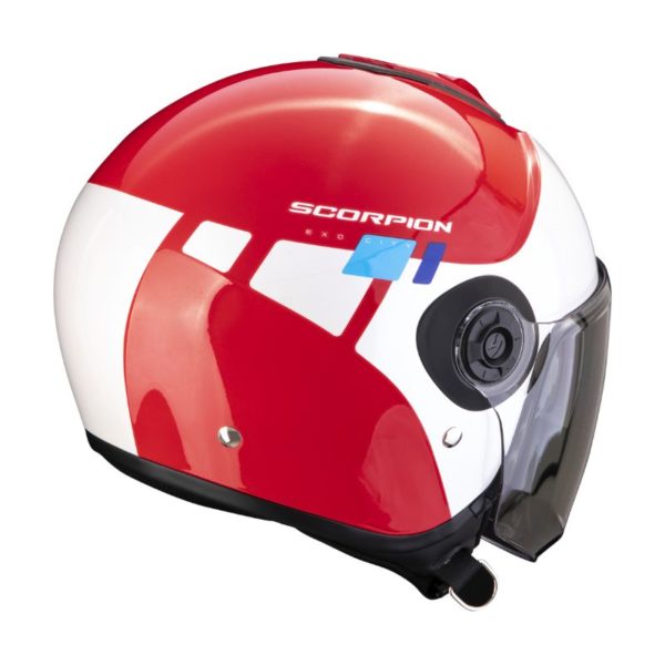 Casco Scorpion EXO-CITY II MALL Blanco Rojo