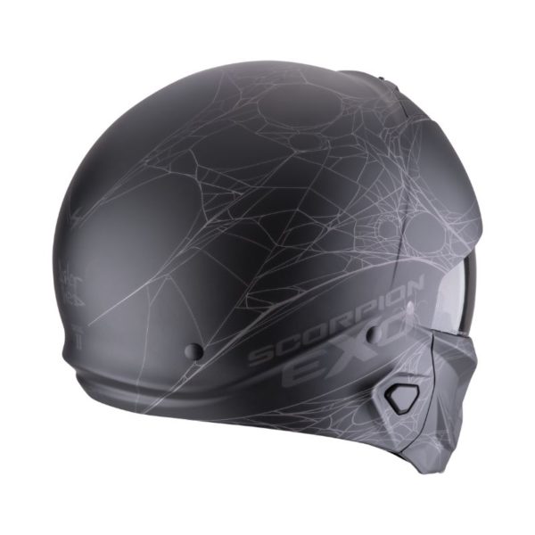 Casco Scorpion EXO-COMBAT II SPIDERWEB Matt Black Silver