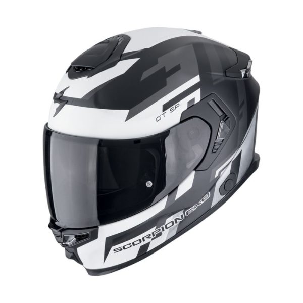 Casco Scorpion EXO-GT SP AIR TORNADO Matt Black Silver