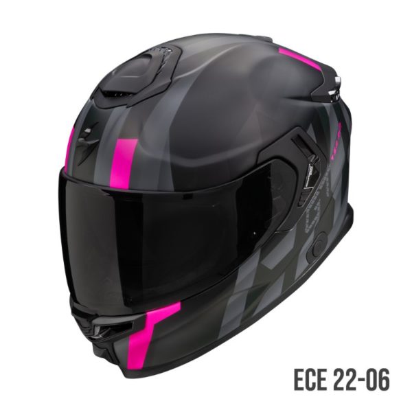 Casco Scorpion EXO-GT SP AIR TOURADVEN Negro mate-Rosa