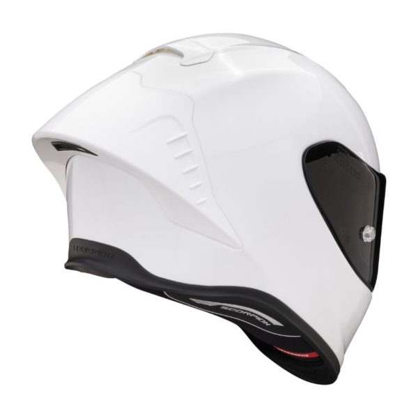 Casco Scorpion EXO-R1 EVO AIR FIM Racing #1 SOLID Blanco perla