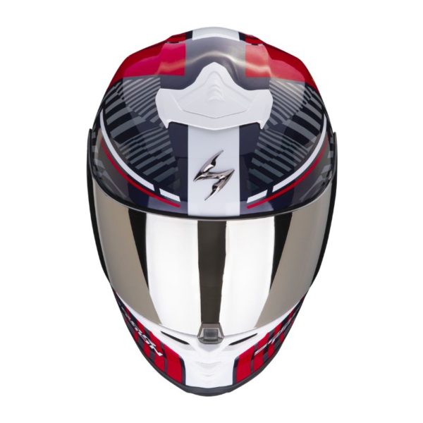 Casco Scorpion EXO-R1 EVO AIR VICTORY Rojo Azul Amarillo