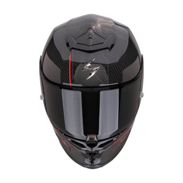 Casco Scorpion EXO-R1 EVO CARBON AIR CYNERGY Negro-Rojo