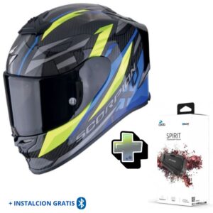 Casco Scorpion EXO-R1 EVO CARBON AIR RUNNER + CARDO SPIRIT