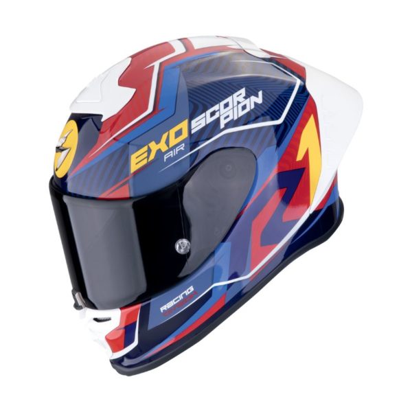 Casco Scorpion EXO-R1 EVO II AIR  COUP Blue-Red-Yellow