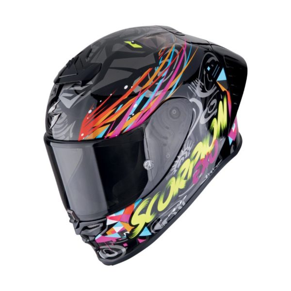 Casco Scorpion EXO-R1 EVO II AIR  SAVAGE Black Blue Pink